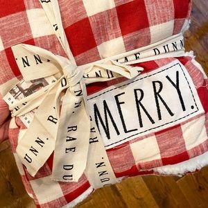 Rae Dunn MERRY Blanket